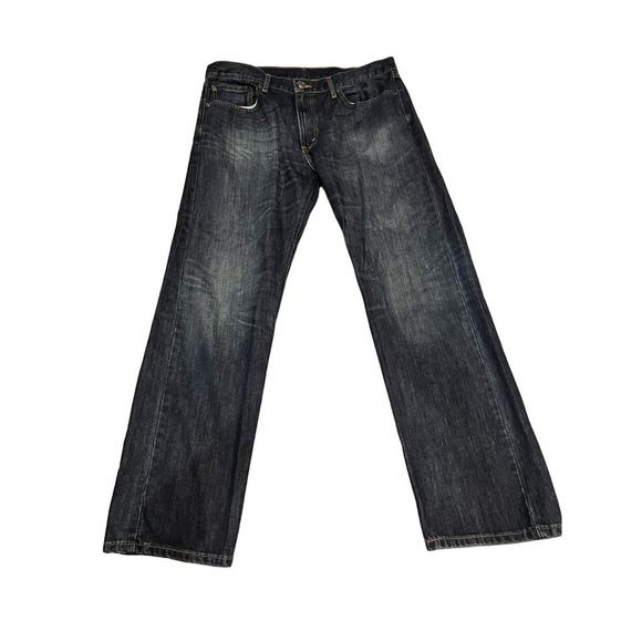 Levi 505 Mens Jeans 36x32 Preowned Used Blue Western Outdoor - Picture 4 of 6